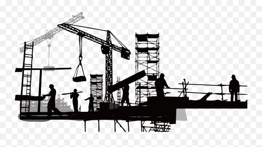 Vector Building Construction Competencies And Building - Civil Engineering Vector Png Emoji,Emojis Construction Worker