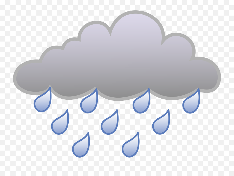 Cloudy Clipart Heavy Cloud Cloudy - Transparent Rain Cloud Clipart Emoji,Cloudy Emoji