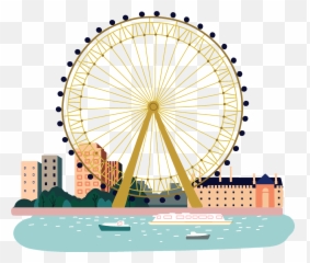 London Eye Clipart - Giant Ferris Wheel China Emoji,London Emoji