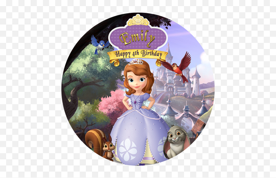 Sofia The First - Sofia The First Once Upon A Princess Disney Channel Emoji,Edible Emoji Cake Toppers