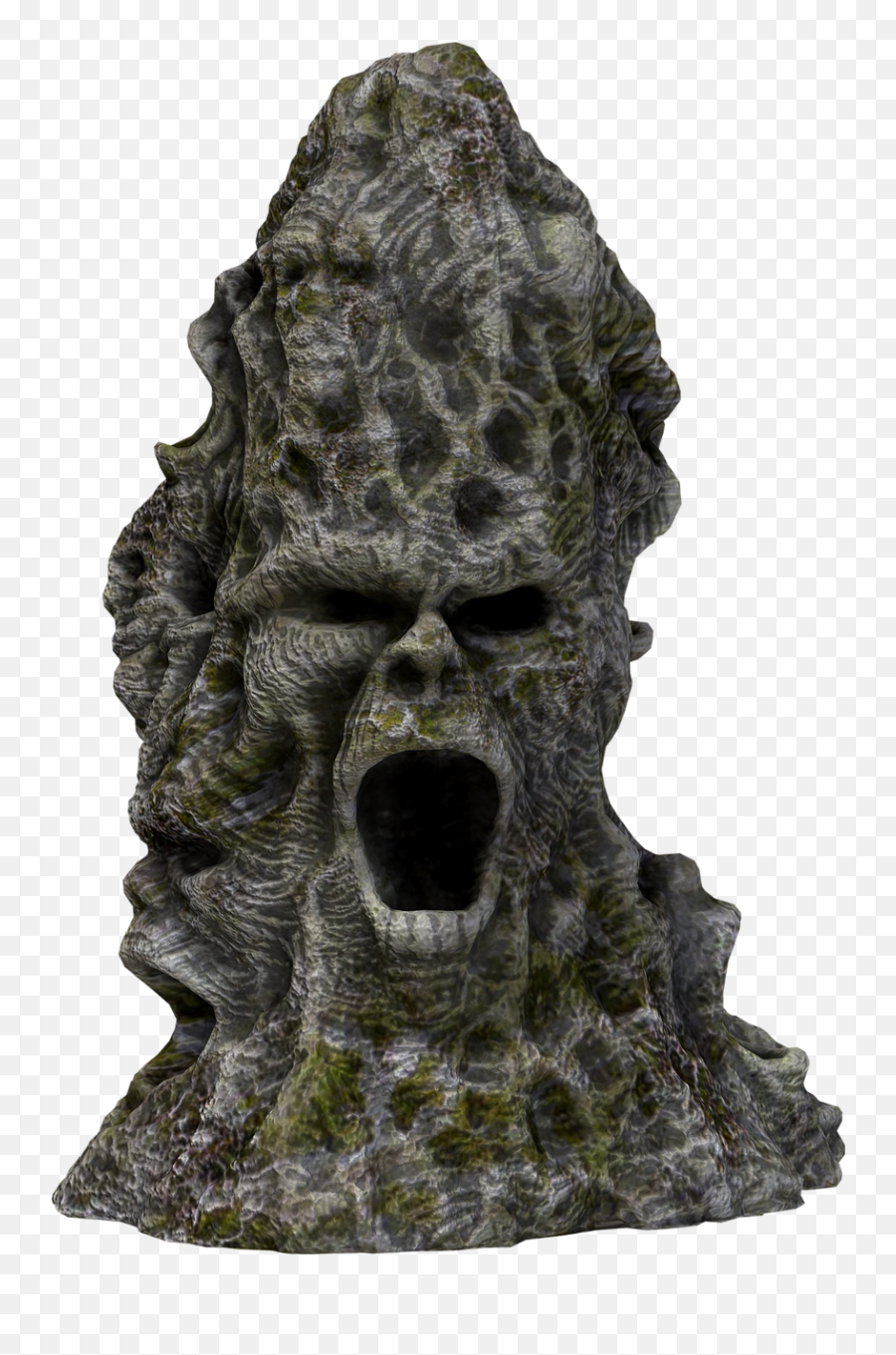 Screaming Rock Rock Face Spooky Public Domain Image - Freeimg Screaming Rock Face Emoji,Sculpture Distress Emotion