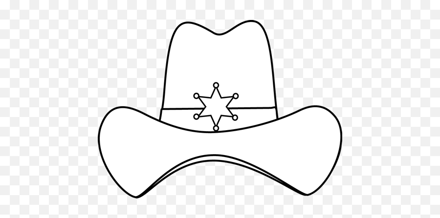 Free Black And White Cowboy Pictures Download Free Black - Imagenes De Estrellas De Sheriff Para Colorear Emoji,Dibujos De Emojis De Baby Yak Yak