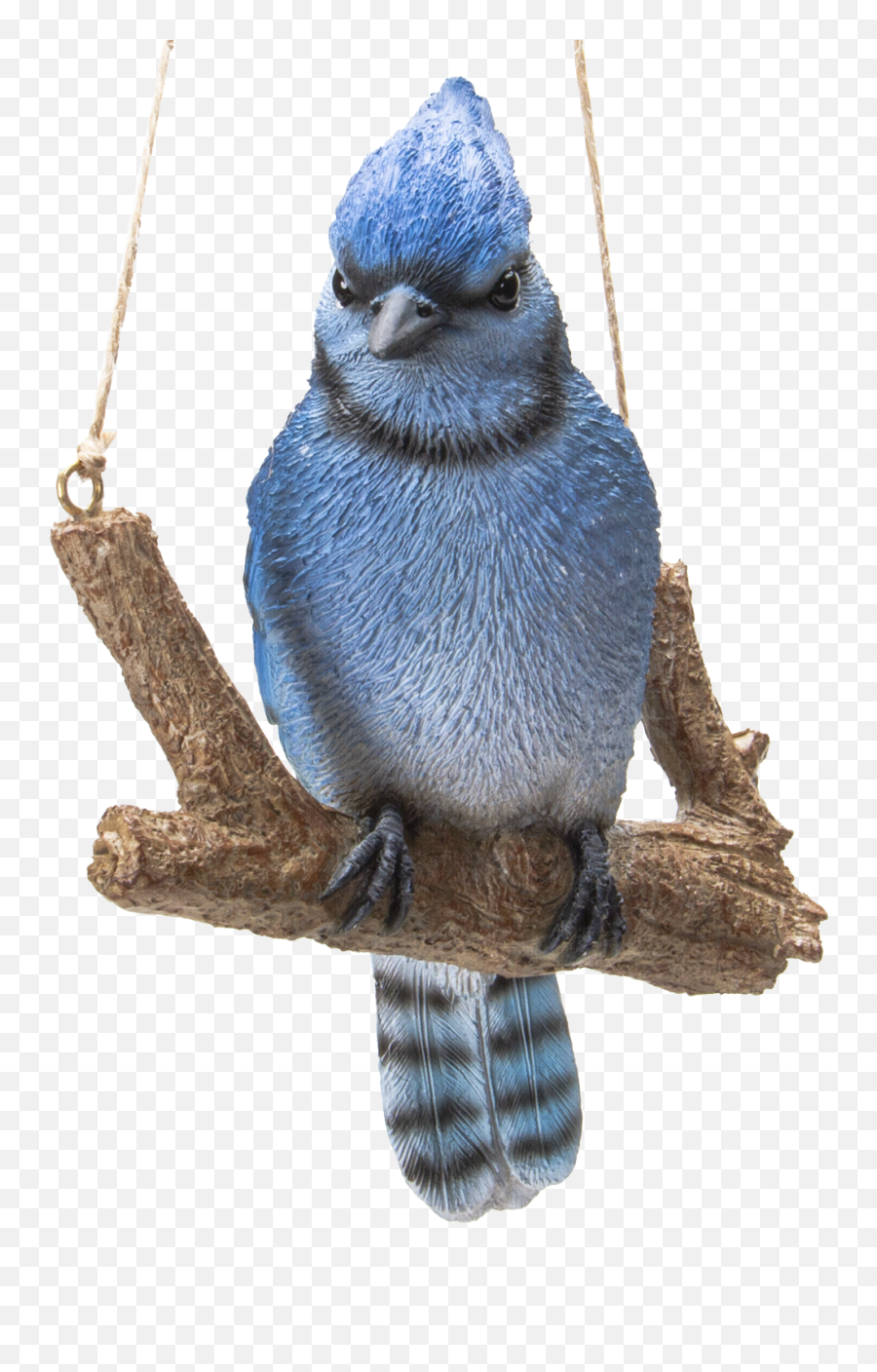 Hanging Blue Jay Bird Perching On Branch Resin Figurine Sculpture - Walmartcom Blue Jay Emoji,Bird Jay Emoticon