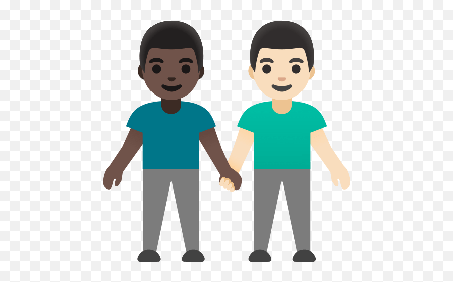 Two Men Shaking Hands With Dark Skin - Google Men Holding Hands Emoji,Transparent Shake Head Emoji