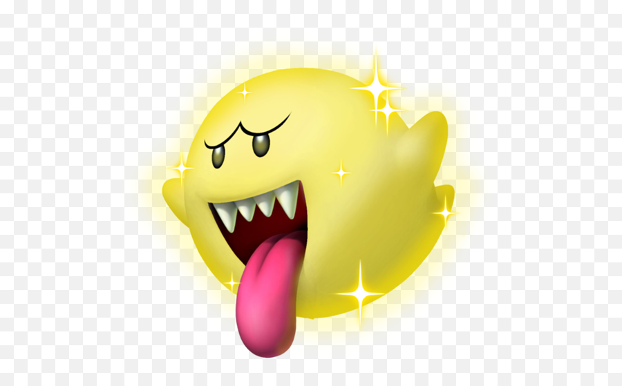 Messy Soft Mario Ghost Yellow Gold Game - Super Mario Bros Boo Emoji,Mario Ghost Emoticon Transparent