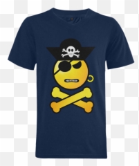Pirate Emoticon - Star Wars Death Star T Shirt Vintage Emoji,: