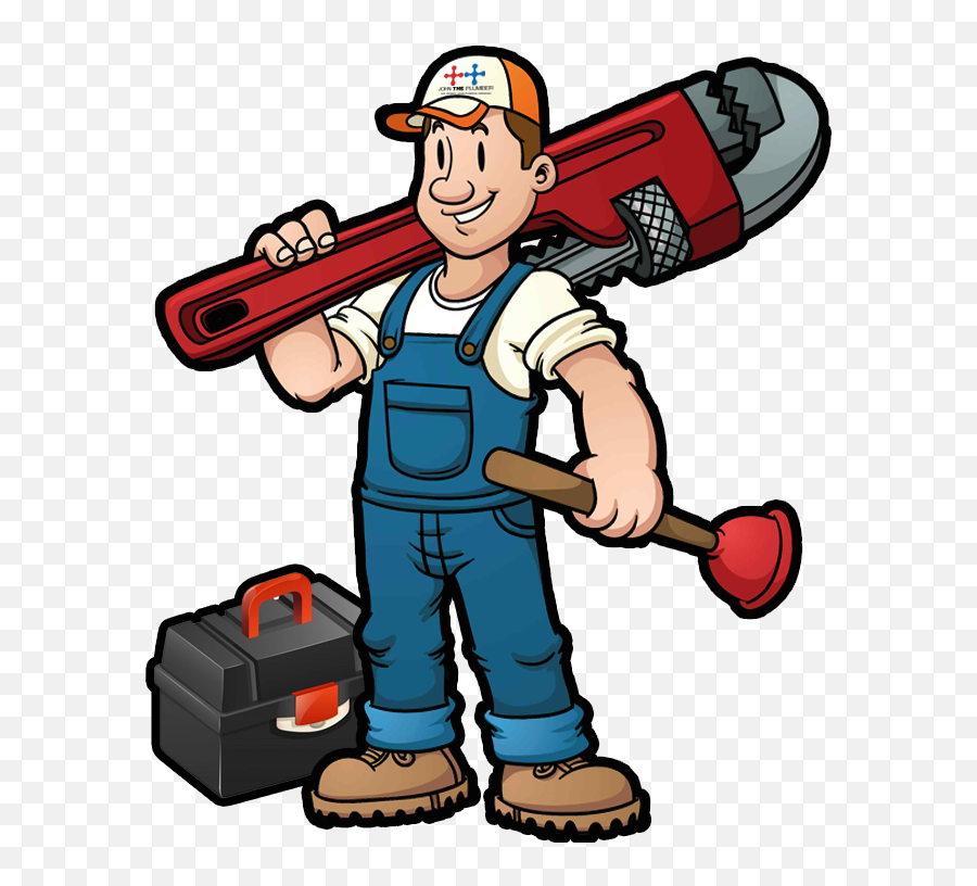 Queenu0027s Plumbing Services John The Plumber Here For You - Cartoon Plumber Ad Emoji,Plumbing Emoticon