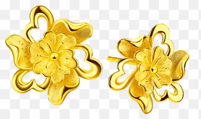 Gold Lukfook Jewellerylukfook Jewellery Official Website - Solid Emoji,Red Emoticon Earrings