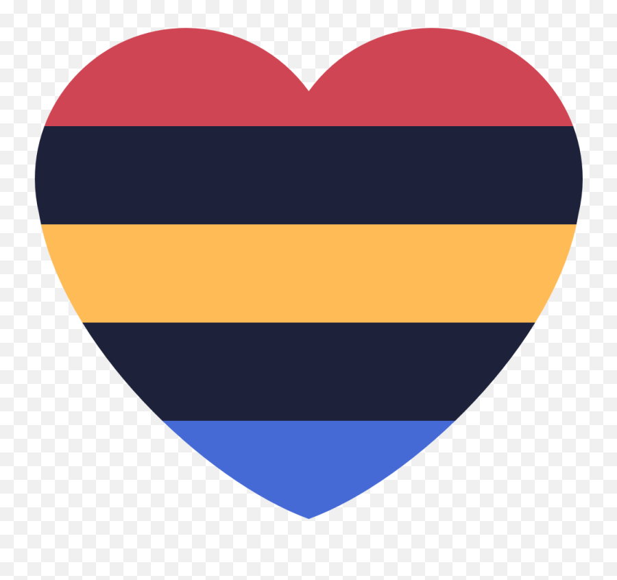 Polyamory Flag - Vertical Emoji,Bi Pride Heart Emojis