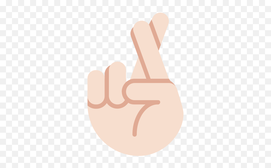 Hand With Index And Middle Fingers Crossed Tone 1 Emoji,Eyes Crossed Emojis
