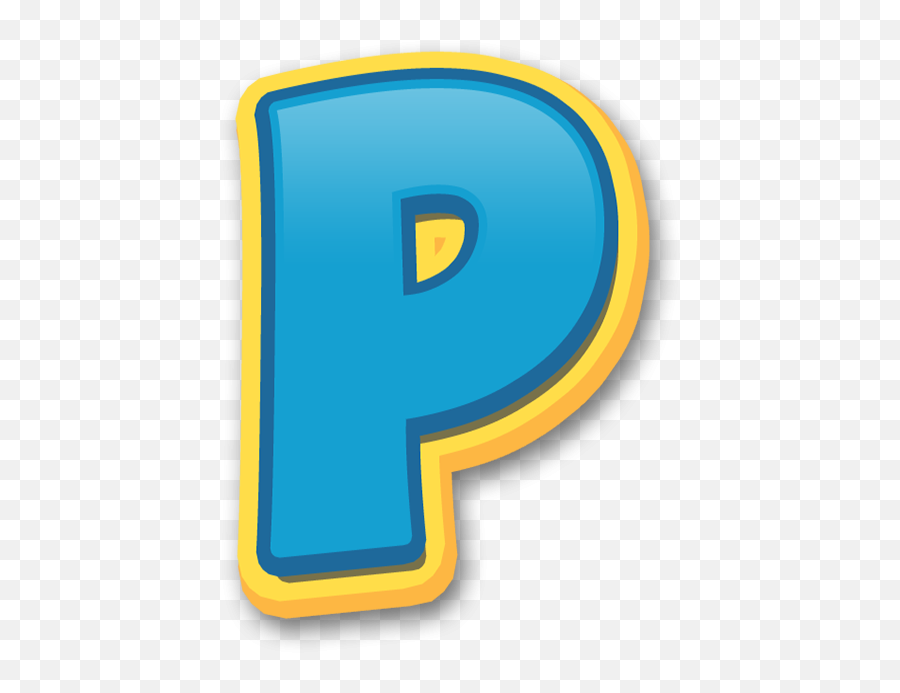 Alphabet Paw Patrol Letter P - Paw Patrol Font P Emoji,Emoji That Looks Like The Letter P