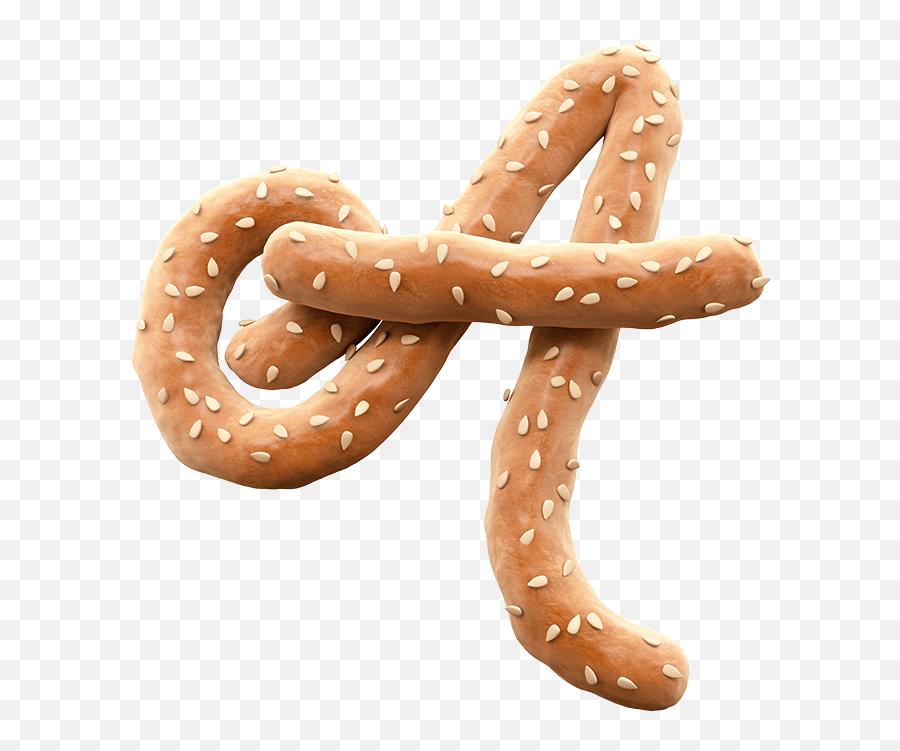 Pretzels Font - Soft Emoji,Squishy Bread Green Emoji One