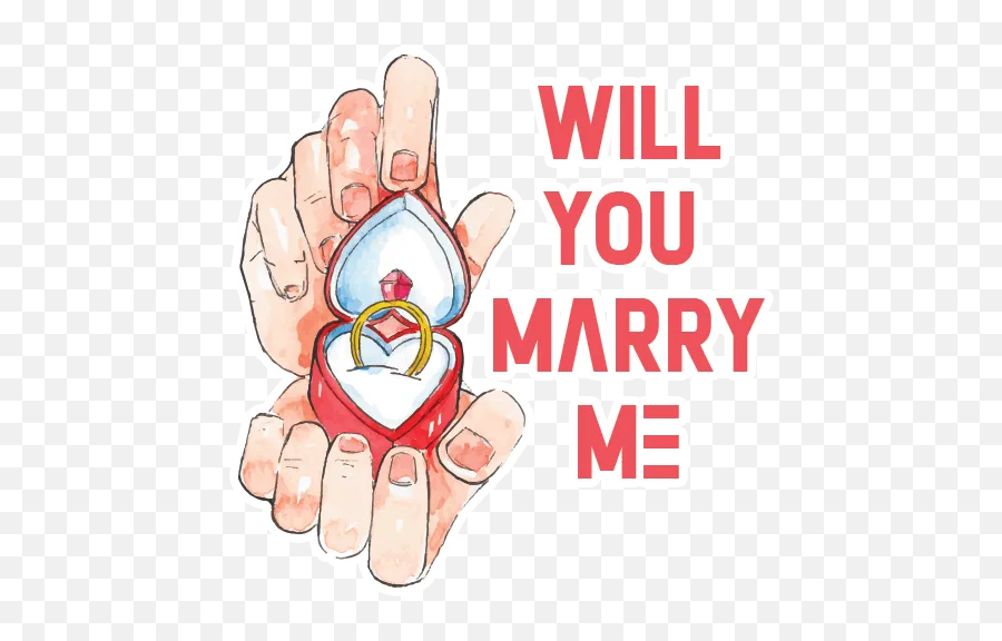 Propose Couple By Marcossoft - Sticker Maker For Whatsapp Emoji,Emojis For Will You Marry Me