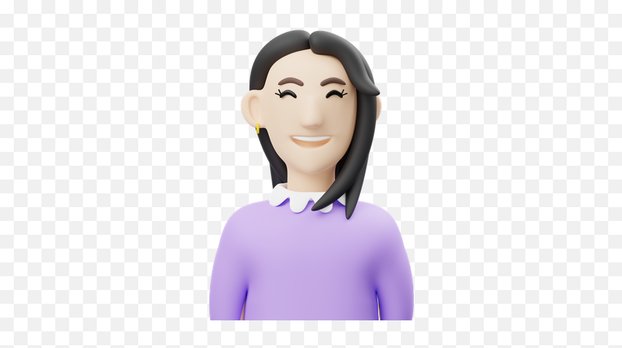Premium Woman Employee 3d Illustration Download In Png Obj Emoji,Emoji Woman Raising Hand