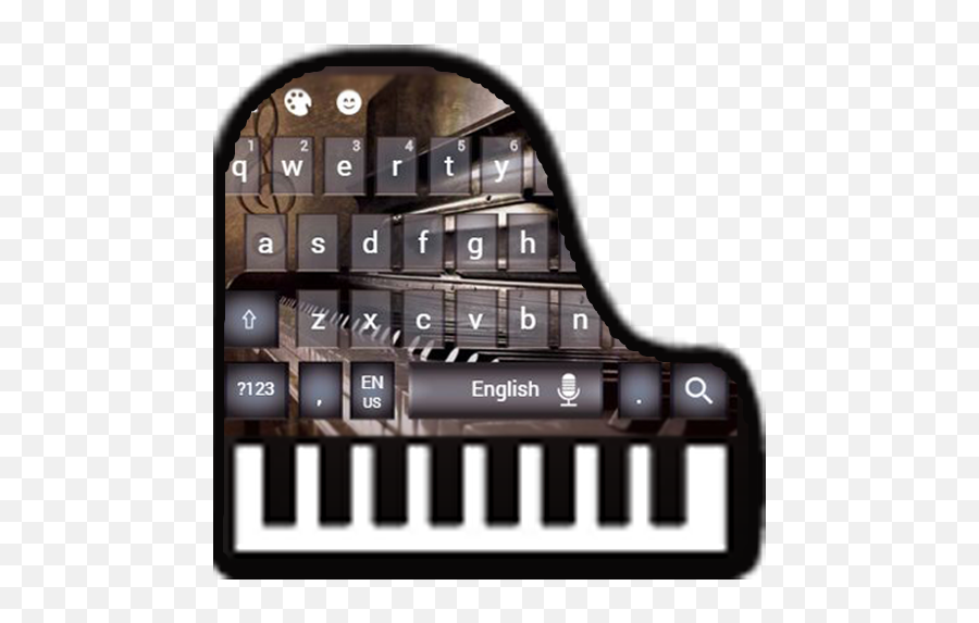 Piano Keyboard Theme - Windows Phone 7 Keyboard Emoji,Piano Emoji Png