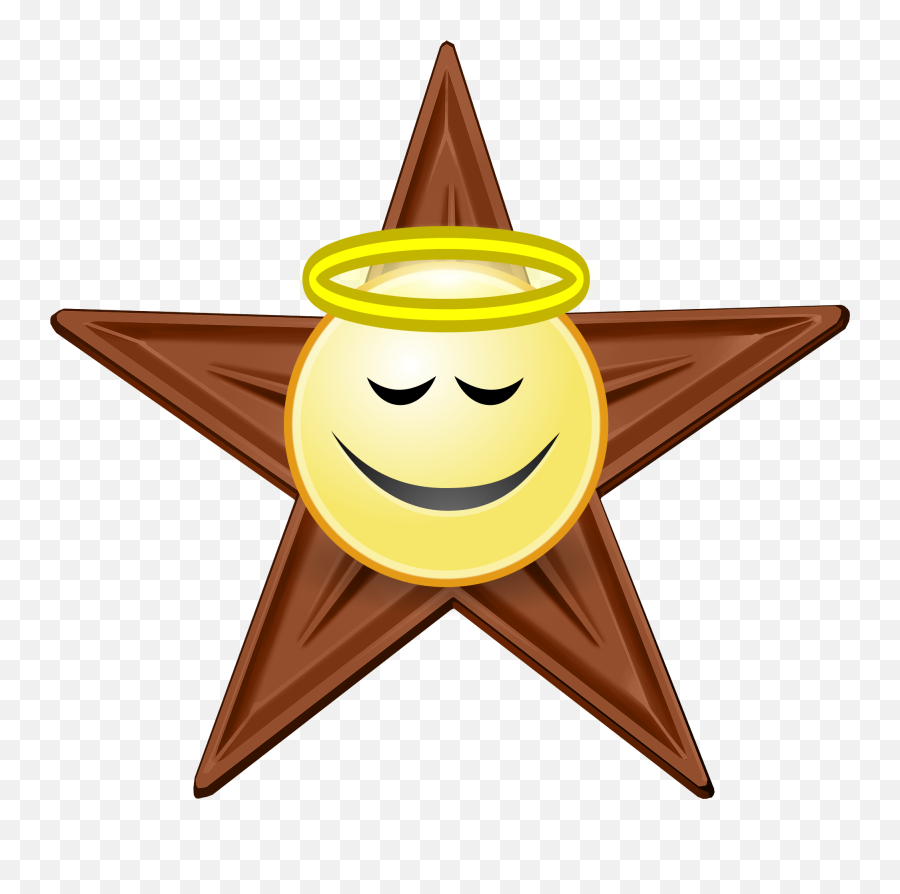 Barnstar Of Angel - Video Game Emoji,Gold Star Emoticon