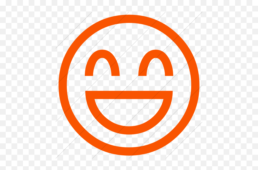 Iconsetc Simple Orange Classic Emoticons Smiling Face With - Claim Jumper Restaurants Emoji,Sa Emoticons