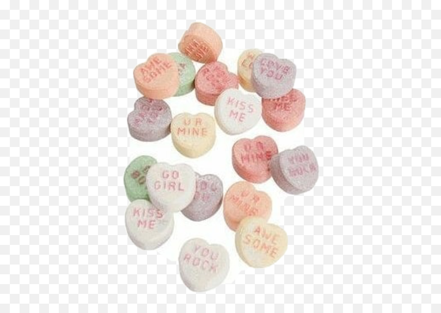 Candy Hearts Png - Aesthetic Tumblr Candy Hearts Sweethearts Transparent Emoji,Candy Emoji Transparent