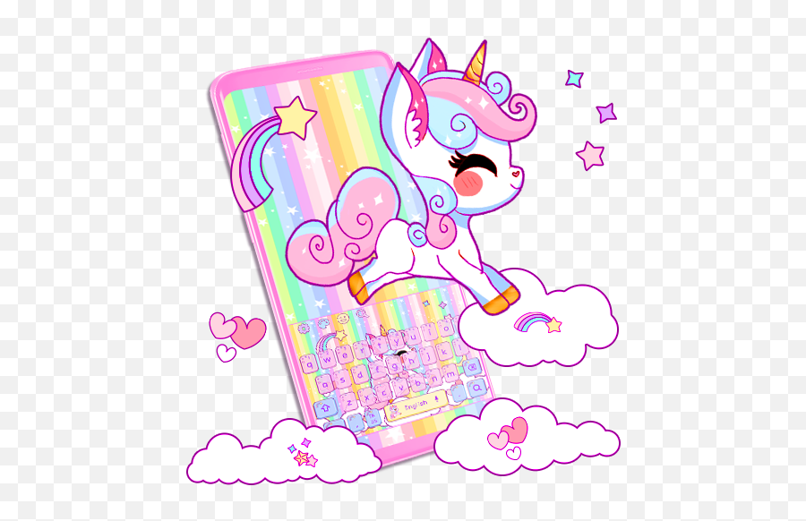 Rainbow Unicorn Keyboard U2013 Applications Sur Google Play - Fictional Character Emoji,Unicorn Emojis For Android