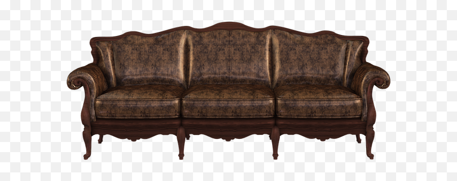 Sofa Furniture Couch Old Png Image - Old Sofa Png Emoji,Emoji Furniture