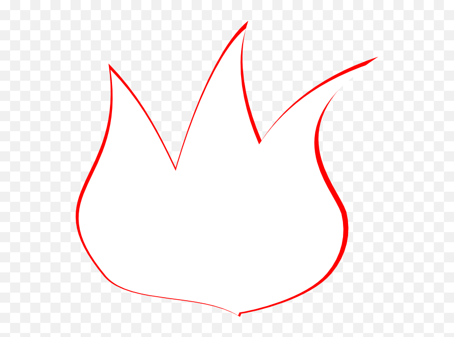 Flame Clipart Outline Flame Outline - Outline Fire Red Png Emoji,Fire Mailbox Emoji