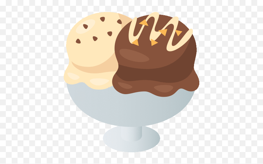 Ice Cream Food Gif - Chocolate Ice Cream Emoji,Chocolate Ice Cream Emoji