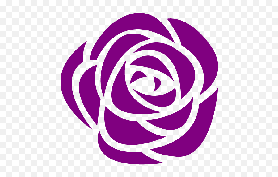 Purple Rose Icon Emoji,Purple Flower Emoji