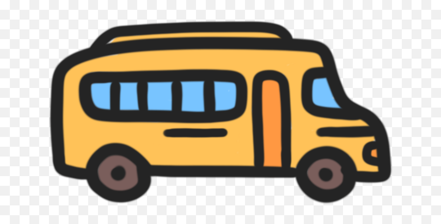 School Bus - Cute Bus Icon Png Emoji,Bus Sign Emoji