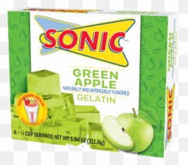 Sonic Green Apple Gelatin 6 Serve - Walmartcom Sonic Jello Emoji,Sonic Spring Emotions