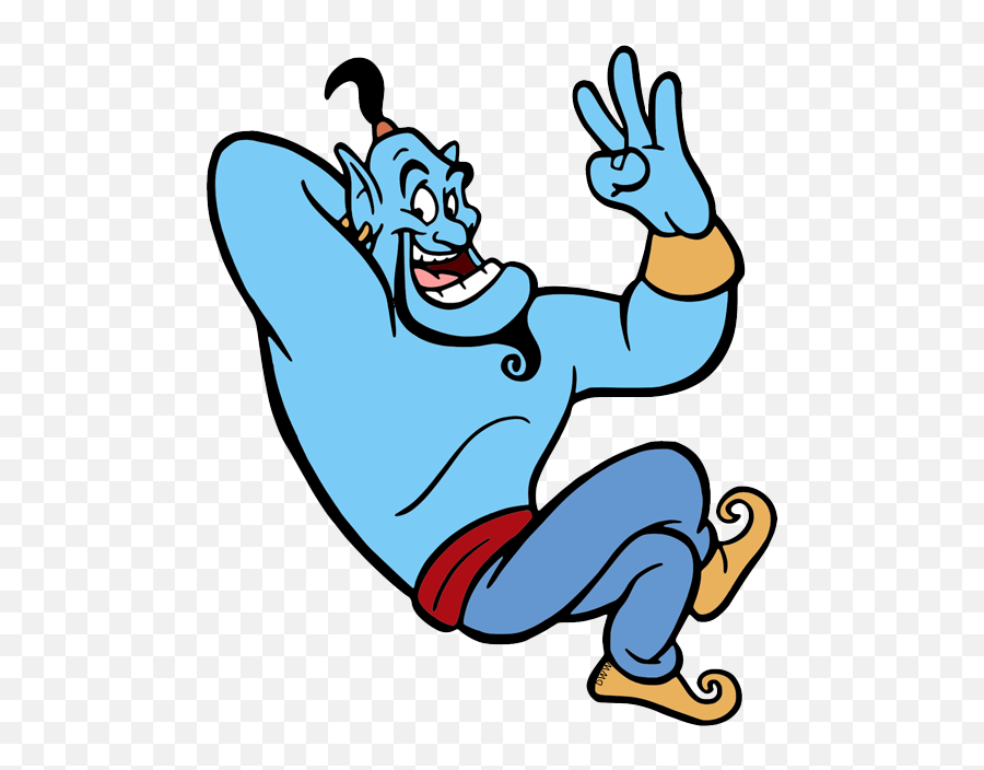 Genie Aladdin Gif Transparent Clipart - Aladdin Genie 3 Wishes Emoji,Aladdin Emoji