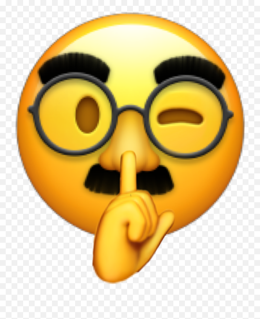 The Most Edited - Disguised Face Emoji,Youtube Shh Emoticon