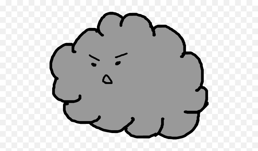 Dark Rain Cloud Emoji,Cloudy Emoji