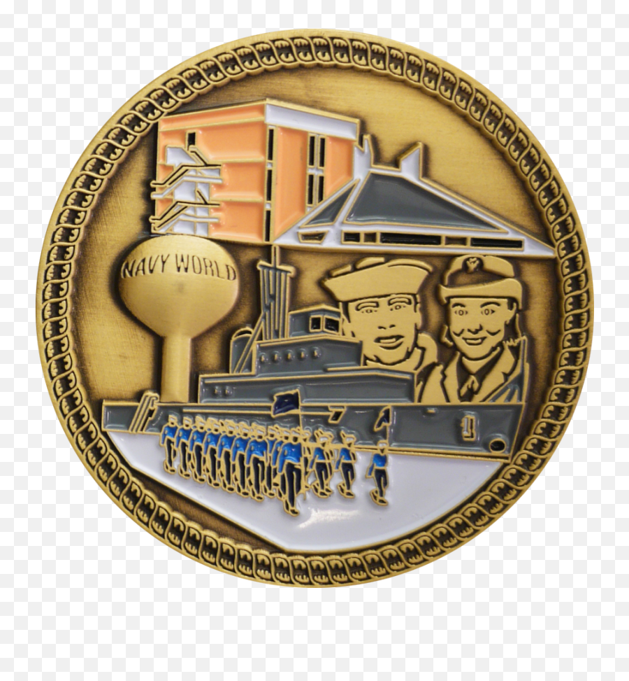 21 Bootcamp Rtc Orlando 1985 K023 Ideas Orlando - Challenge Coins Recruit Training Command Navy Emoji,Us Navy Chief Emoticons