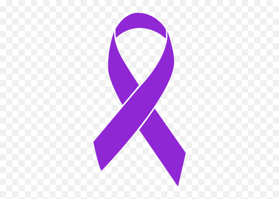 Purple Awareness Ribbon Emoji,Purple Ribbon Emoticon