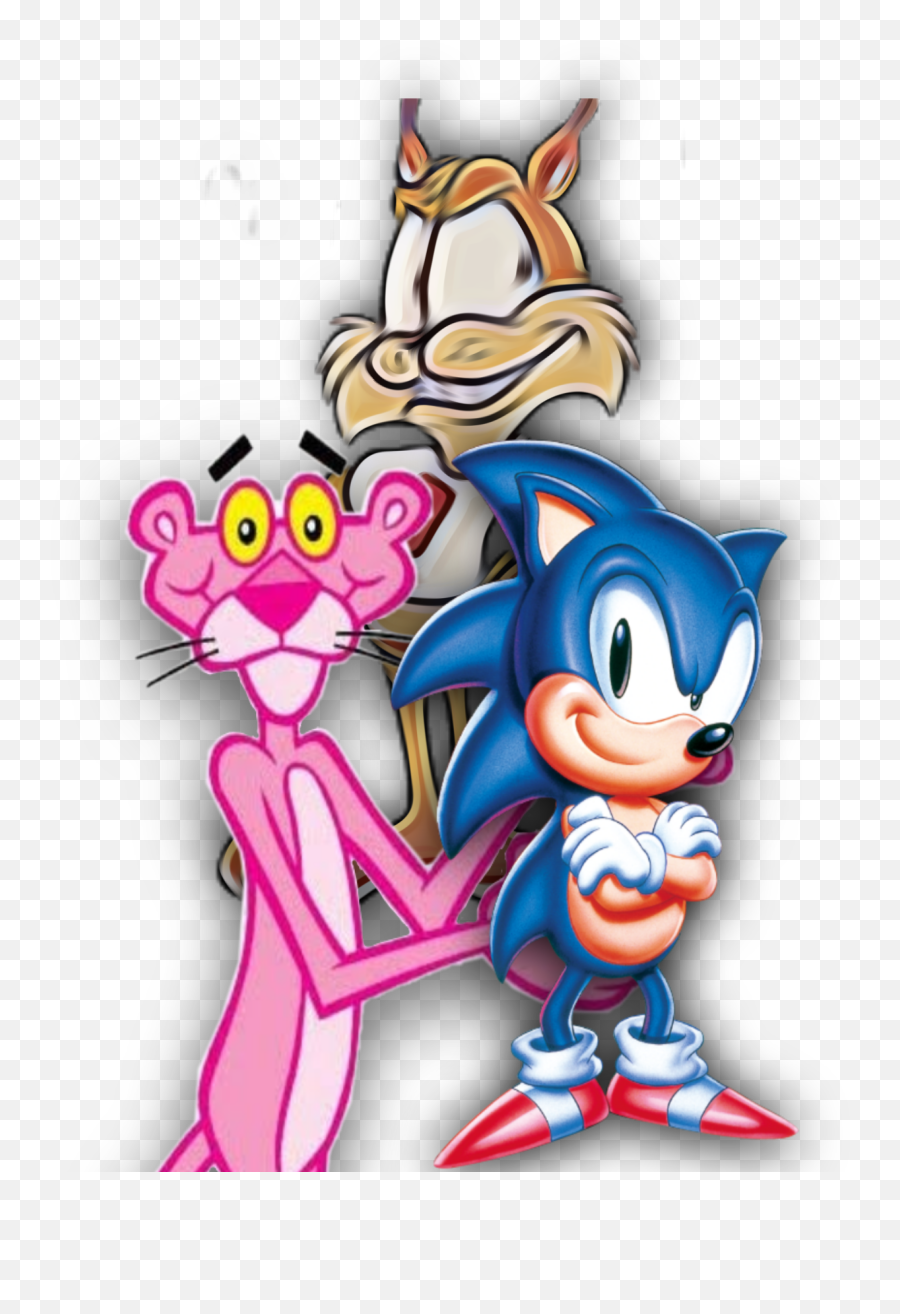 Bubsy Pink Panther Sticker - Sonic The Hedgehog Emoji,Pink Panter Emoji