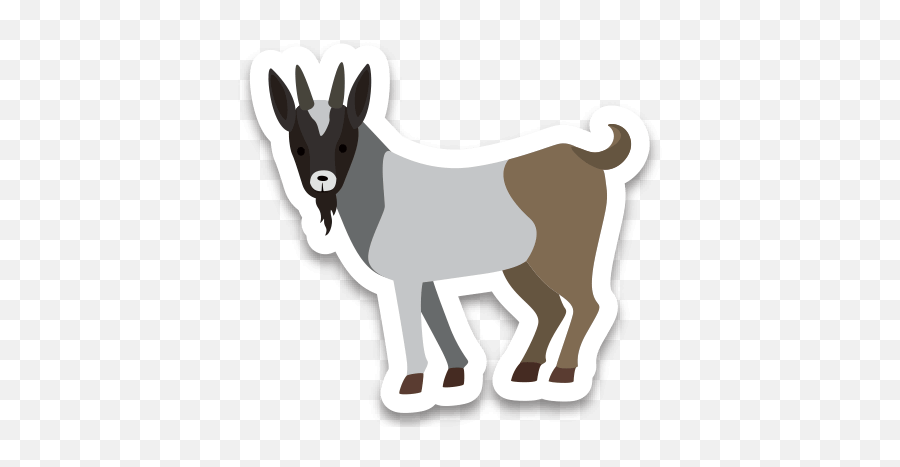 Childrens Zoo - Animal Figure Emoji,Dairy Goat Stinks Emoticon