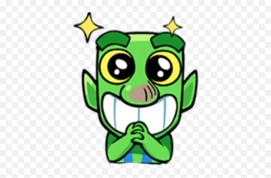 Kitkat Whatsapp Stickers - Clash Royale Goblin Emote Emoji,Huiro’s Llama Emoticons