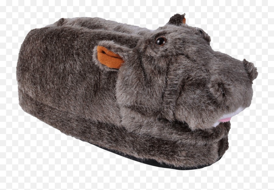 Happyfeet Animal Slippers - Hippo Xx Large Emoji,How Do I Get The Large Fox Emojis