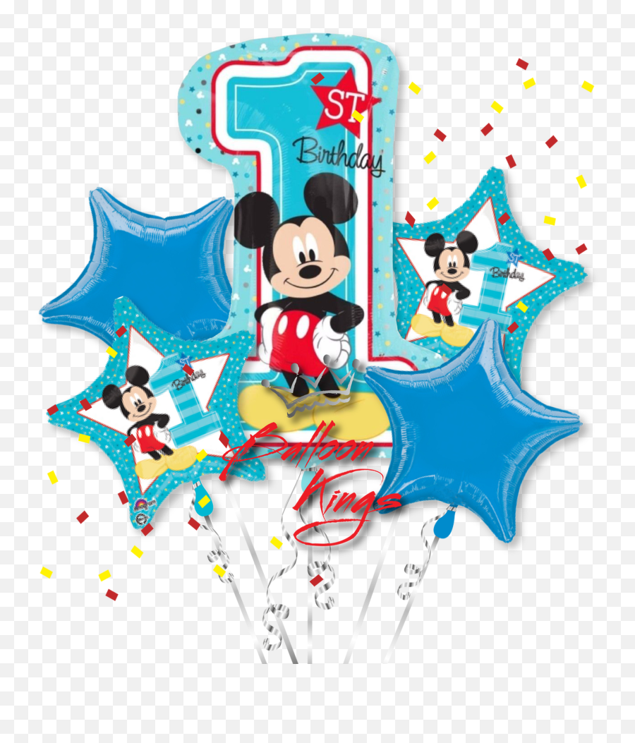 1st Birthday Mickey Bouquet Emoji,How Do You Make A Mickey Mouse Emoticon