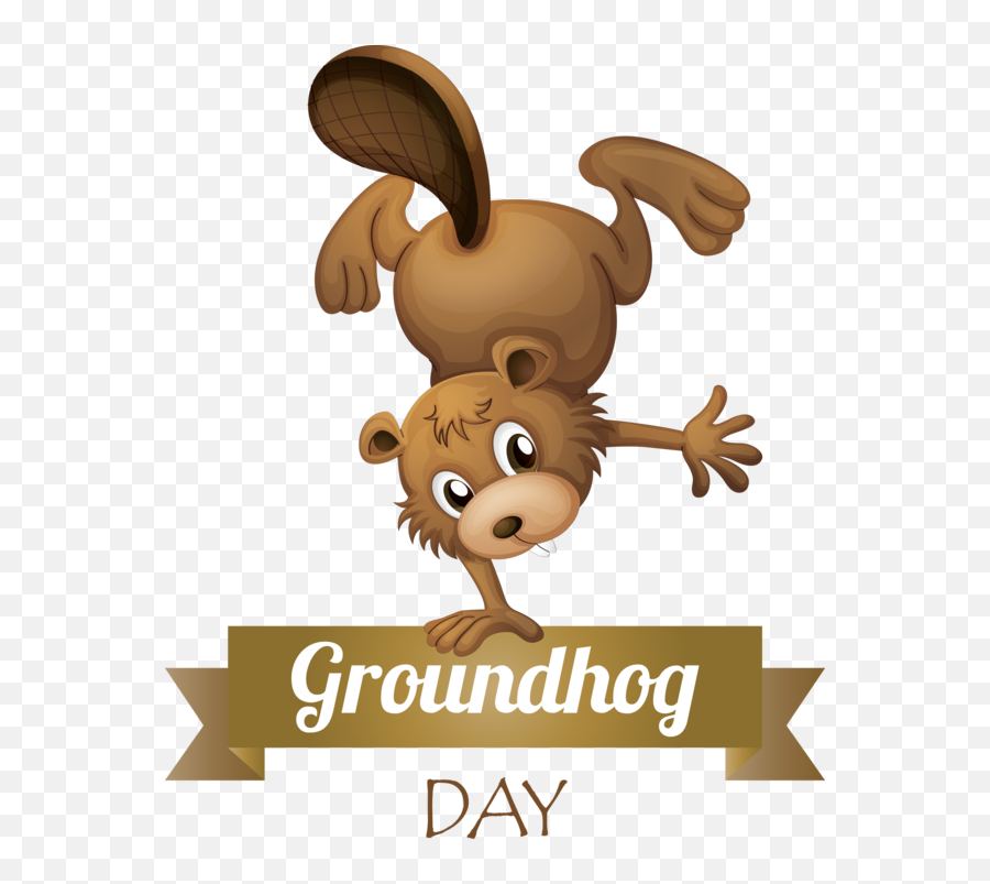 Groundhog Day Cartoon Animation Ear For Groundhog For Emoji,Emoji Smiley Ears