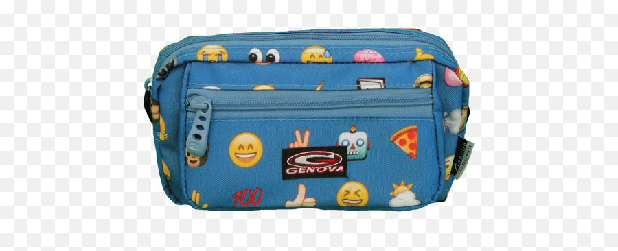 Genova Bags - 3 Compartments Pc Handbag Style Emoji,Zipper Emoji
