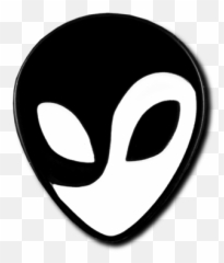 Yin And Yang Alien Pin - Dot Emoji,Yin Yang Emoji Black And White