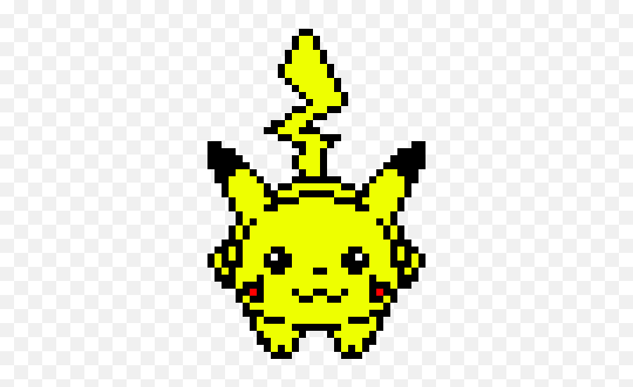 Pixel Art Gallery - Running Pikachu Pixel Art Emoji,Pikachu Text Emoticon
