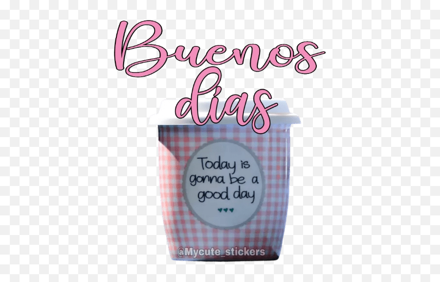 Sticker Maker - Buenos Días Con Café Girly Emoji,Buenos Dias Emoji