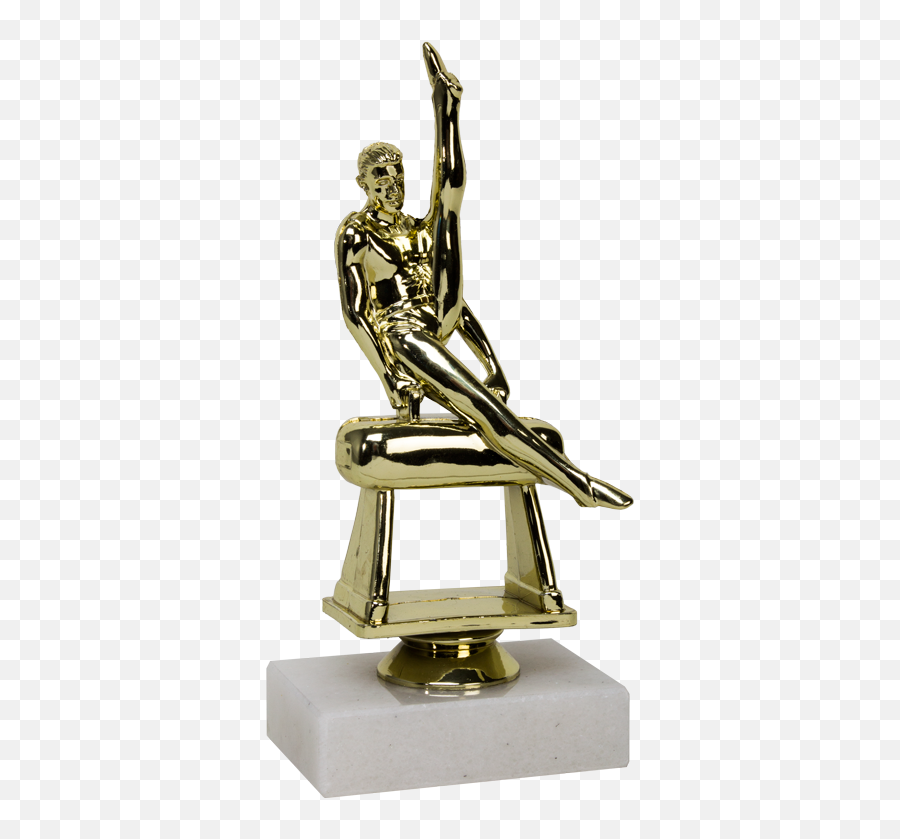 Male Gymnastics Trophy Award Oval - Gymnastics Trophy Png Emoji,Man Football Trophy Emoji