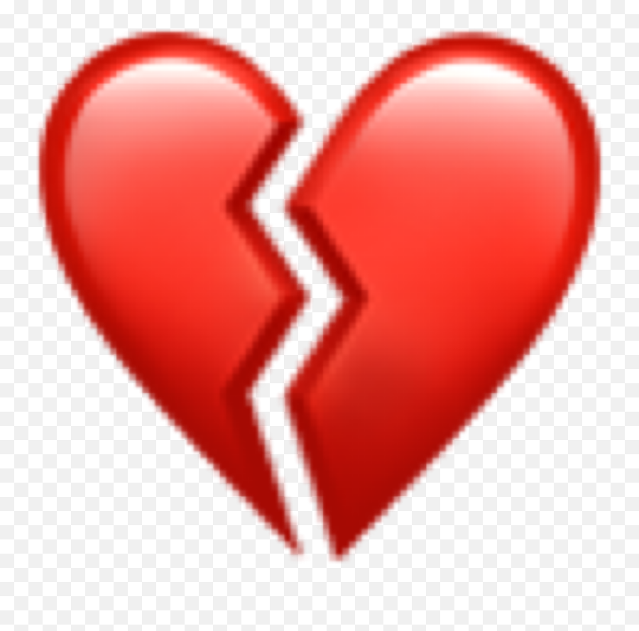 Transparent Heartbreak Emoji - Heartbreak Emoji Transparent,Cracked Heart Emoji