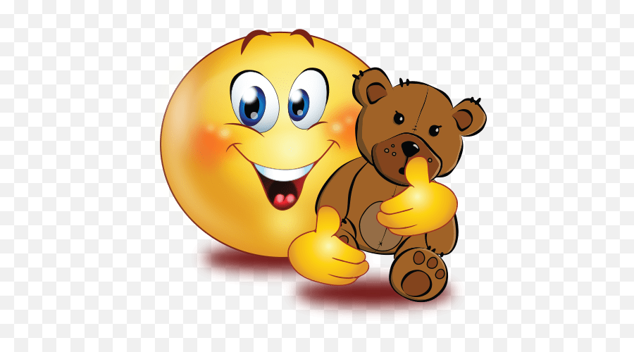 Lovely Teddy Bear Emoji - Emoji With Teddy Bear,Teddy Bear Emoji