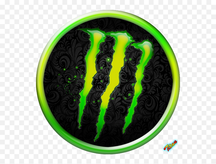 Monster Energy Agario Custom Skin - Monster Energy Logo Circle Emoji,Cool Text With Emojis For Agario