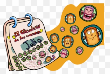 Calendario De Las Emociones - Calendario Caricatura Png Emoji,Carita Muy Triste Emoticons Gif