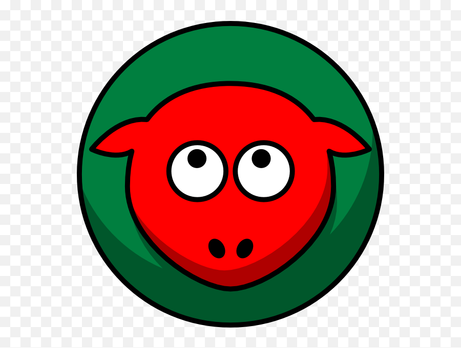 Sheep Red Two Toned Looking Straight No Feet Clip Art At - Portable Network Graphics Emoji,Buffalo Bills Emoticons